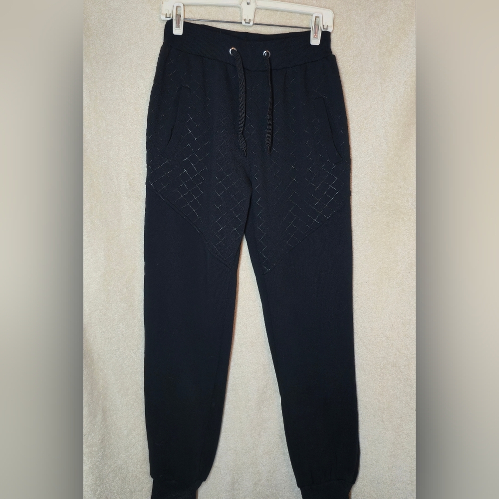 Supernova Vintage Black Drawstring Jogger Sweatpants Size L